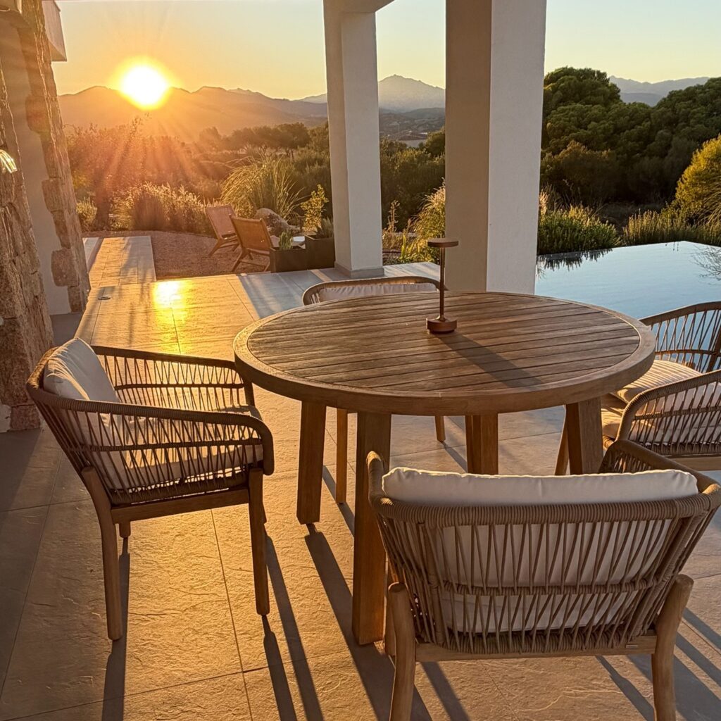 Terrace golden hour